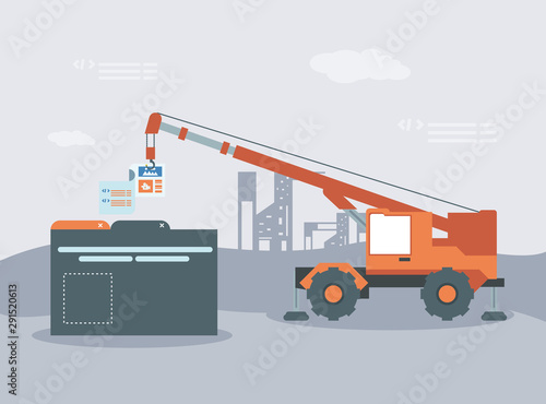 data folder with webpage under cosntruction