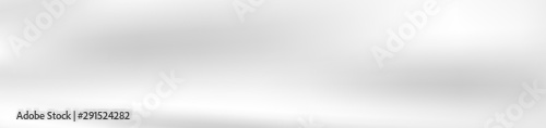 Abstract grey and white smooth gradient header banner. Vector background © saicle