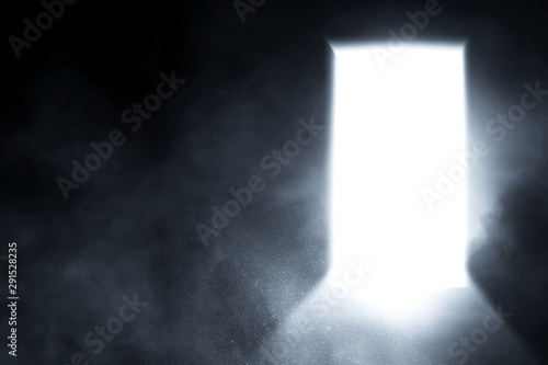Photography Open door with bright light