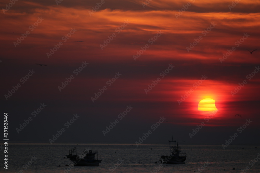 Obraz premium sunset at sea