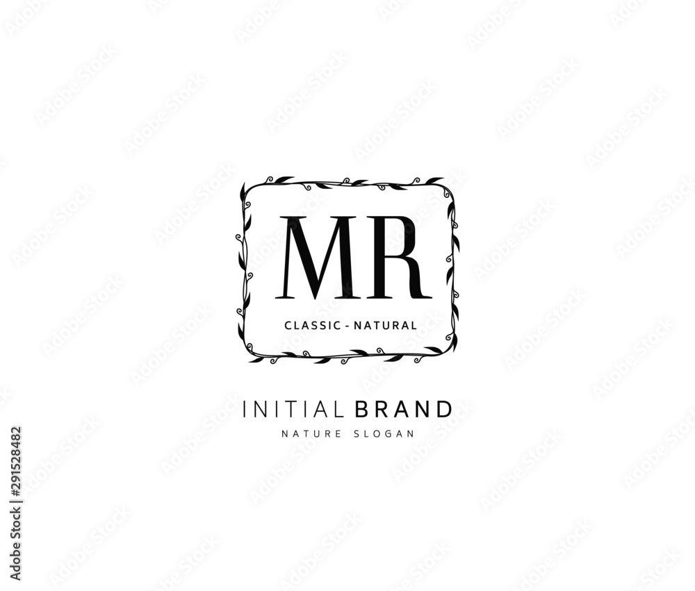 M R MR Beauty vector initial logo, handwriting logo of initial signature, wedding, fashion, jewerly, boutique, floral and botanical with creative template for any company or business. M R MR Beauty vector initial logo, handwriting logo of initial signature, wedding, fashion, jewerly, boutique, floral and botanical with creative template for any company or business.