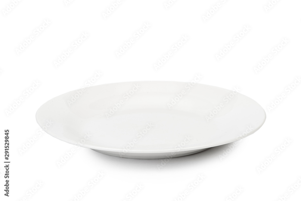 Empty white plate Empty white plate