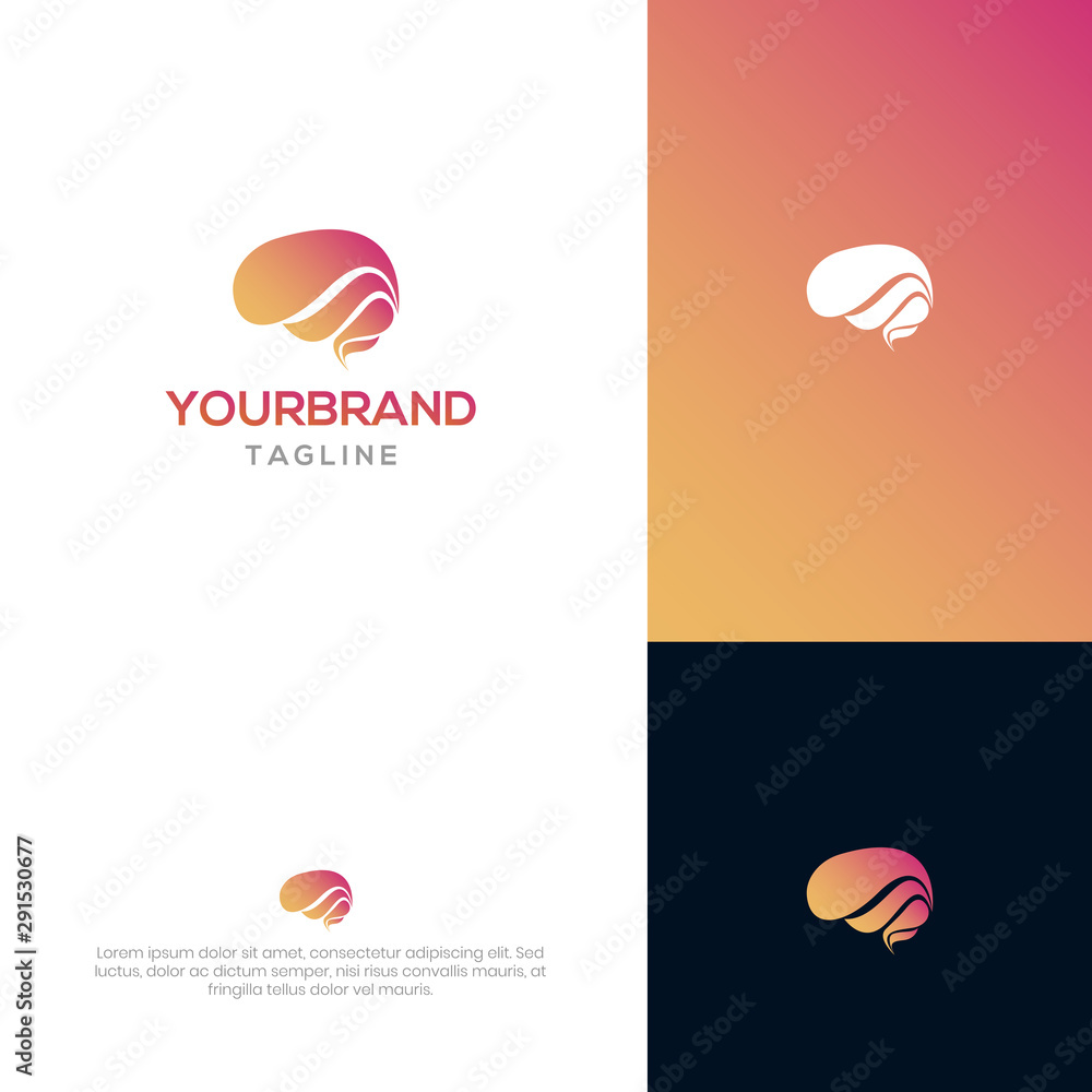 Fototapeta premium Brain logo template