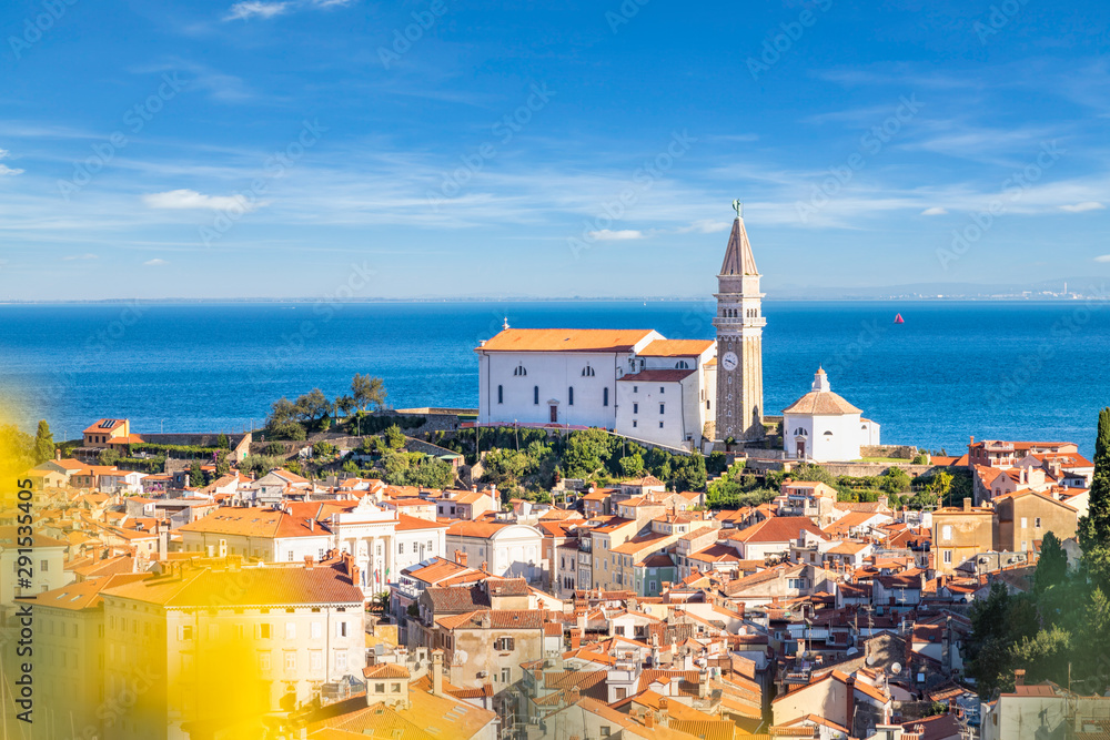 View over Piran old town, Slovenia