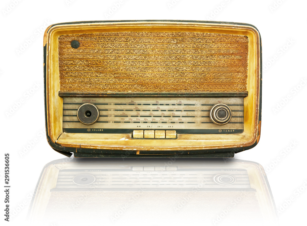 Old radio isolated Old radio isolated