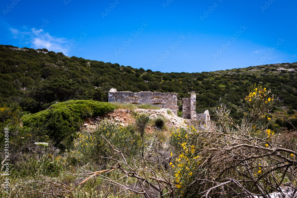 Ruinen von Marathi in Paros, Kykladen in Griechenland