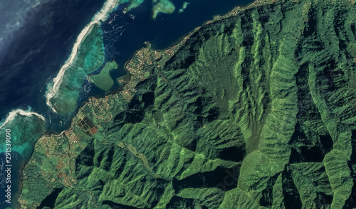 Wallpaper Mural the coast of the city of Teahupoo of the island of Tahiti French Polynesia in 2019 Torontodigital.ca