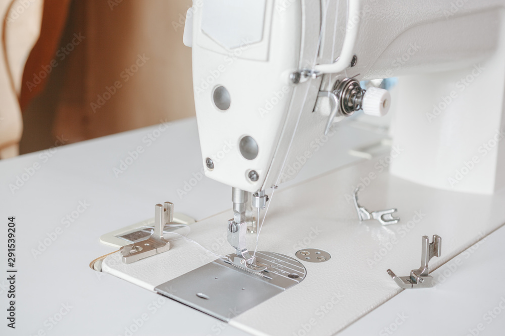 white sewing machine