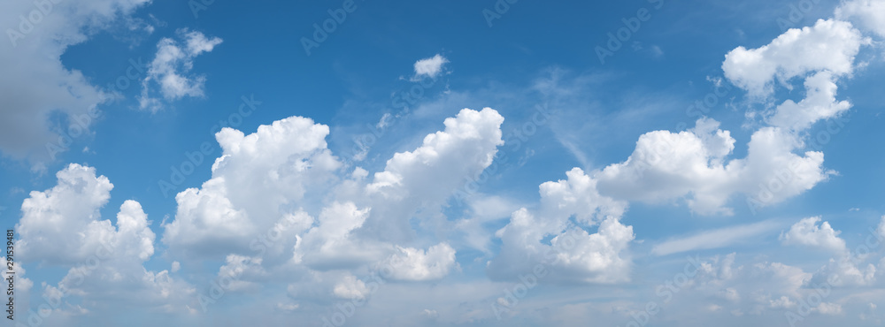 blue sky background with clouds. panorama