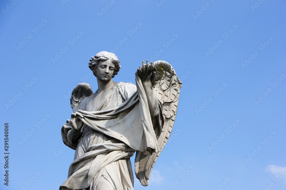 Sculpture of Angel with the Sudarium, Ponte Sant'Angelo - Rome, Italy