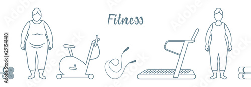 Healthy lifestyle. Time to fitness. Slimming.