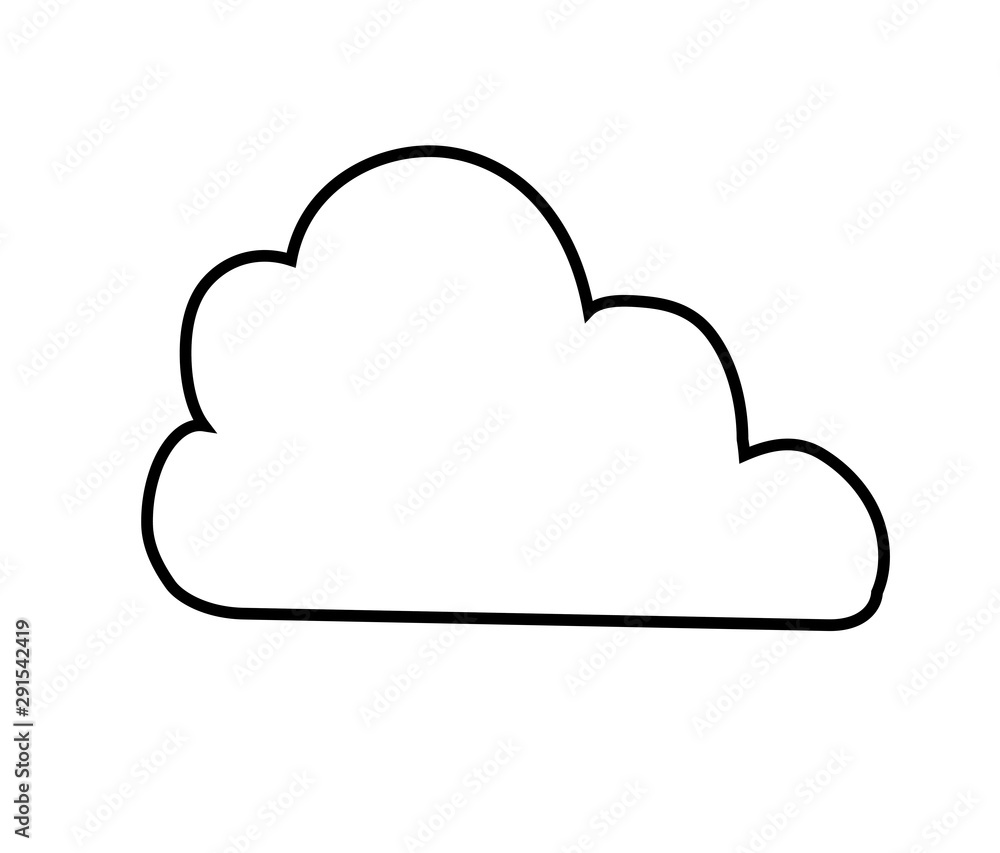 cloud blue icon vector illustration cloud blue icon vector illustration