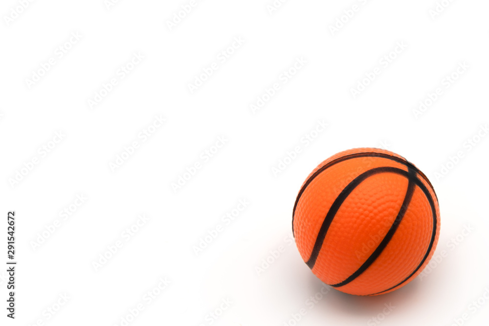 Orange ball isolated on white background