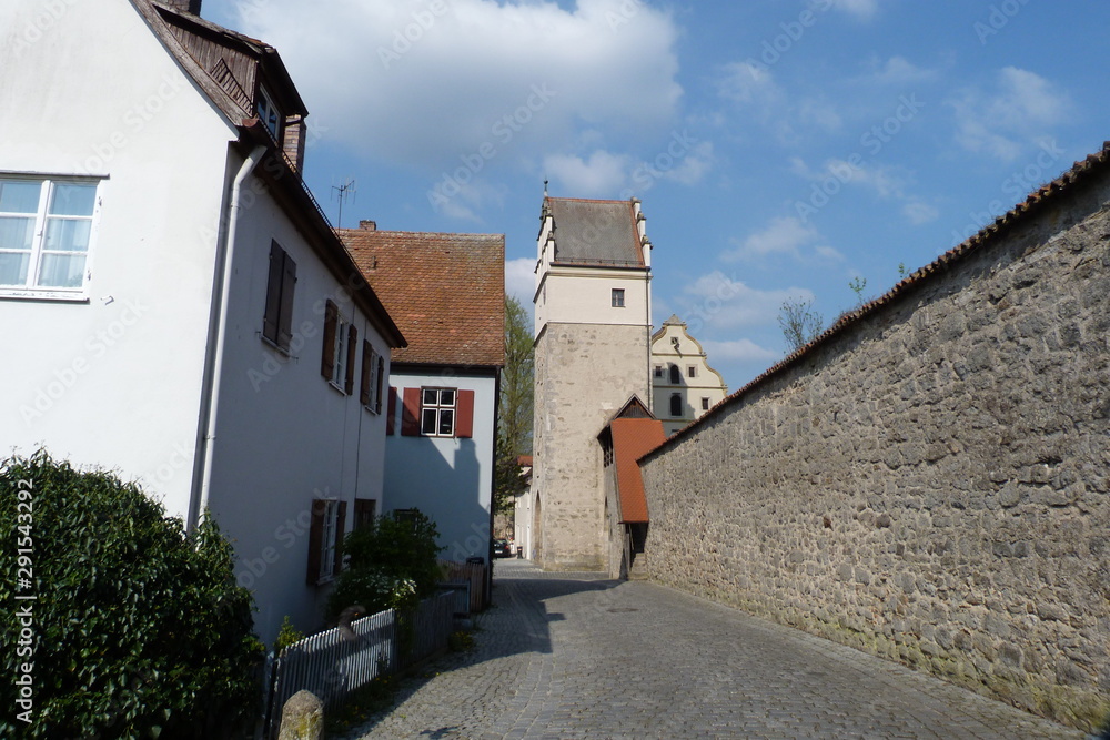 Stadtmauer und Nördlinger Tor in Dinkelsbühl