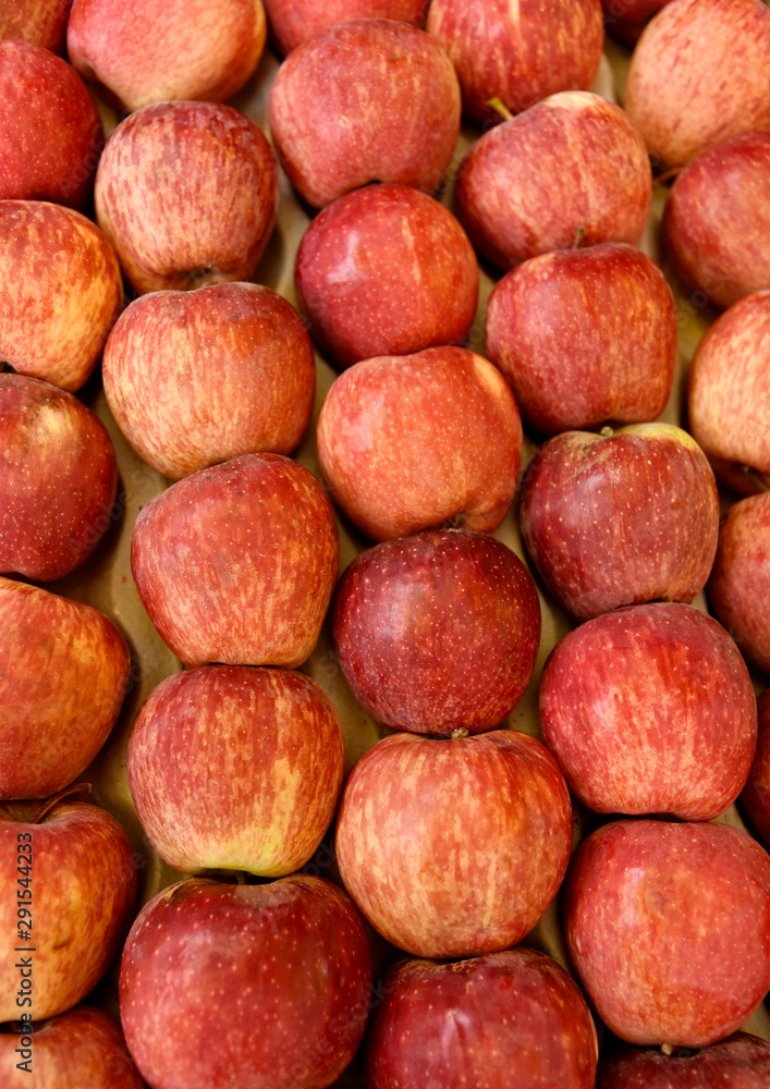 Fresh apples in a street market Fresh apples in a street market