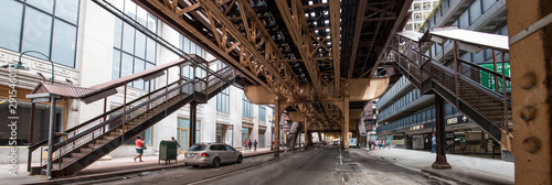 Fototapeta Naklejka Na Ścianę i Meble -  Architecture of the Railway of Chicago's Circle Line