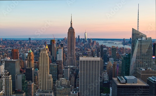 Partial view of Manhattan, New York City