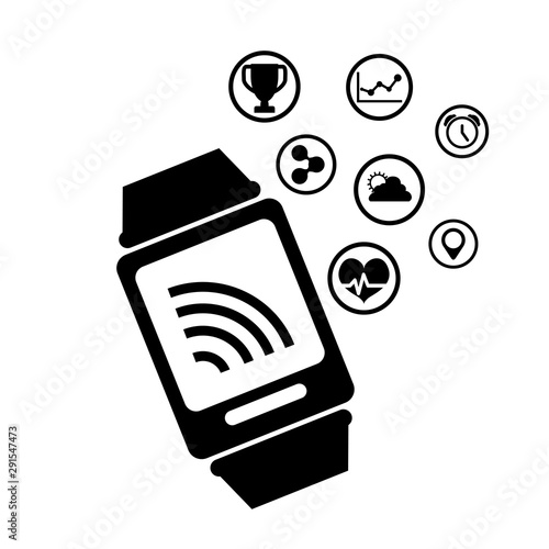 smart watch technology with applications menu