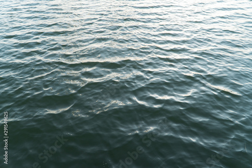 texture of green and blue waves in the sea