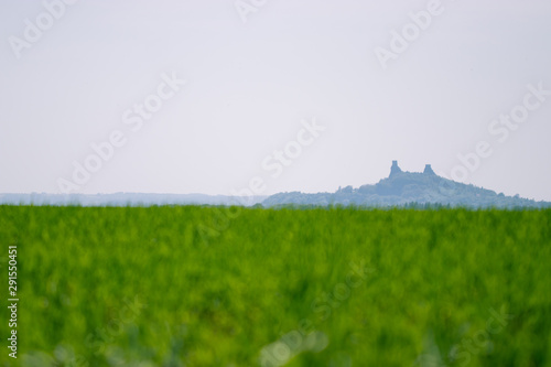 landscape with hills and blue sky