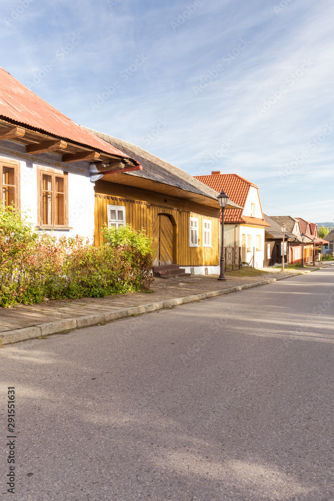 traditional, old historical architecture in the village of Lanckorona near Krakow.  Poland