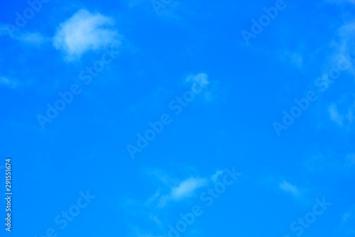 blue sky and white clouds and space background 