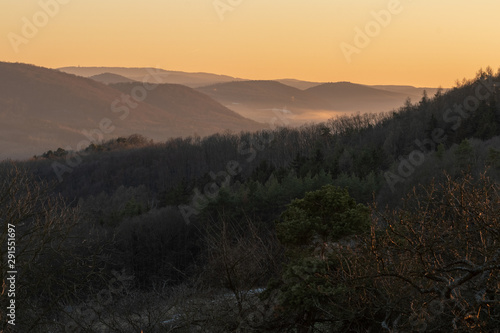 sunrise in mountains
