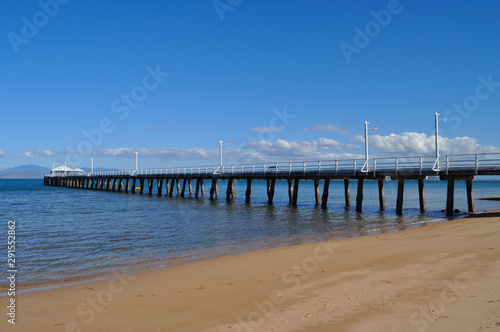 The Jetty and the beach at Picnic Bay  Magnetic Island  Queensland  Australia