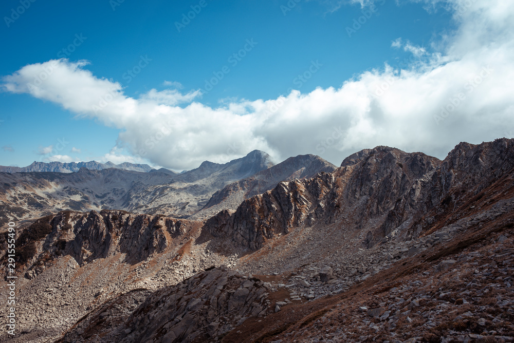 Pirin mountain, Bulgaria. Panoramic view landscape