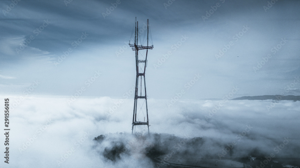 Sutro Tower in the fog Sutro Tower in the fog
