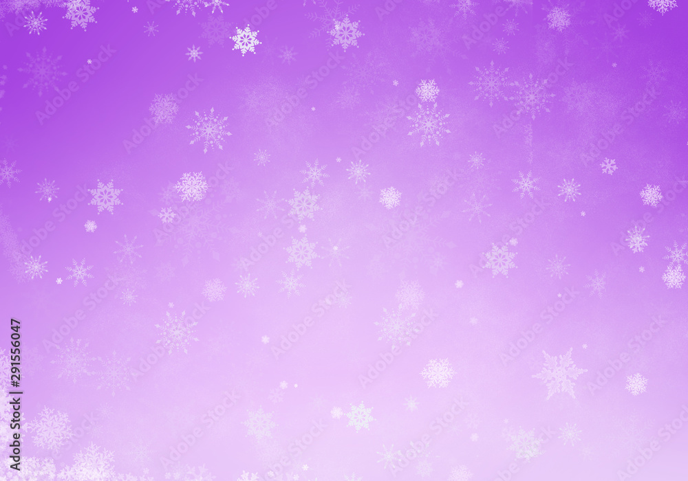 Abstract Purple Winter Background with Ice and Snow