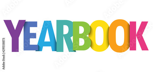 YEARBOOK colorful typography banner photo