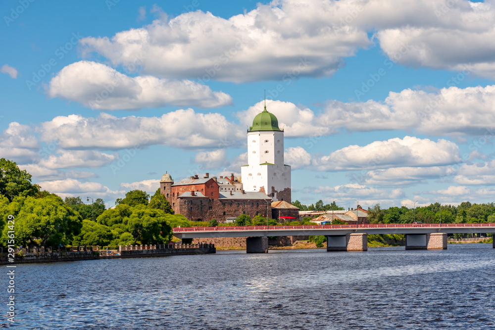 Medieval Vyborg Castle in Russia