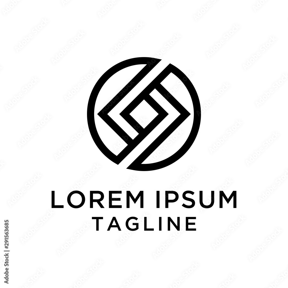 Abstract initial letter S logo template Abstract initial letter S logo template