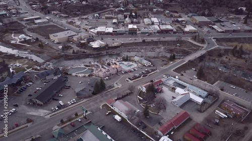 High angle view of the hot springs at Pagosa Springs CO photo