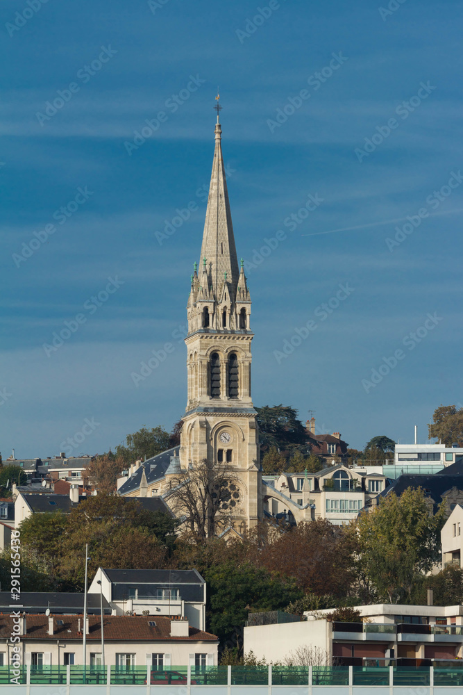 Notre-Dame-de-Boulogne church, also known as Notre-Dame-des-Menus, Boulogne-Billancourt, Parisian region.