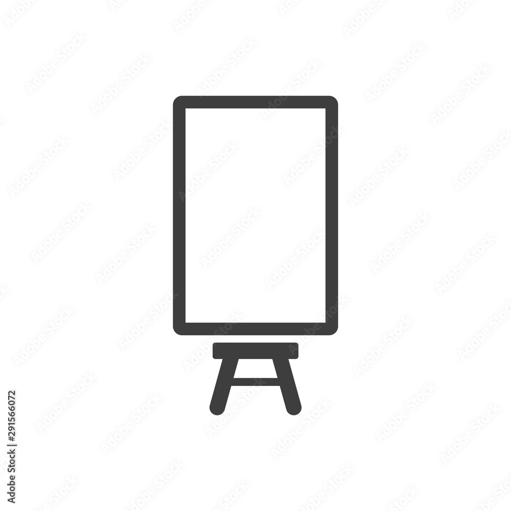 Board icon for notes. Vector on a white background Board icon for notes. Vector on a white background