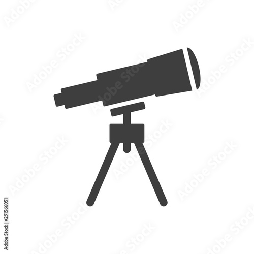 Telescope icon. Vector on a white background