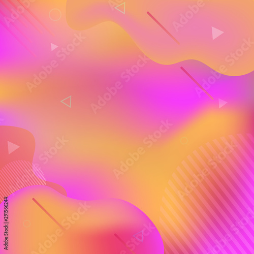 Modern abstract background, geometric, orange and purple gradient