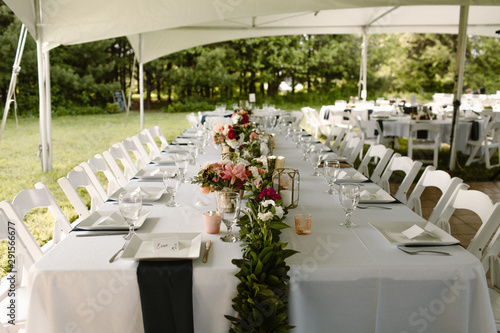  tented outdoor wedding reception