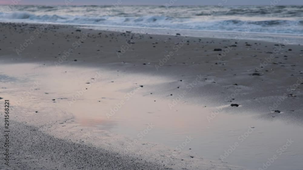 Beautiful sunrise and ocean side scenery at Topsail Beach, a vacation community by the Atlantic ocean in North Carolina, USA Beautiful sunrise and ocean side scenery at Topsail Beach, a vacation community by the Atlantic ocean in North Carolina, USA