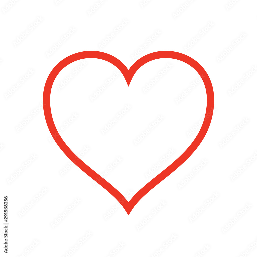 Heart Love Icon Vector Illustration Heart Love Icon Vector Illustration