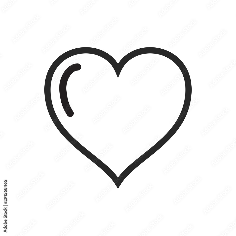 Heart Love Icon Vector Illustration Heart Love Icon Vector Illustration