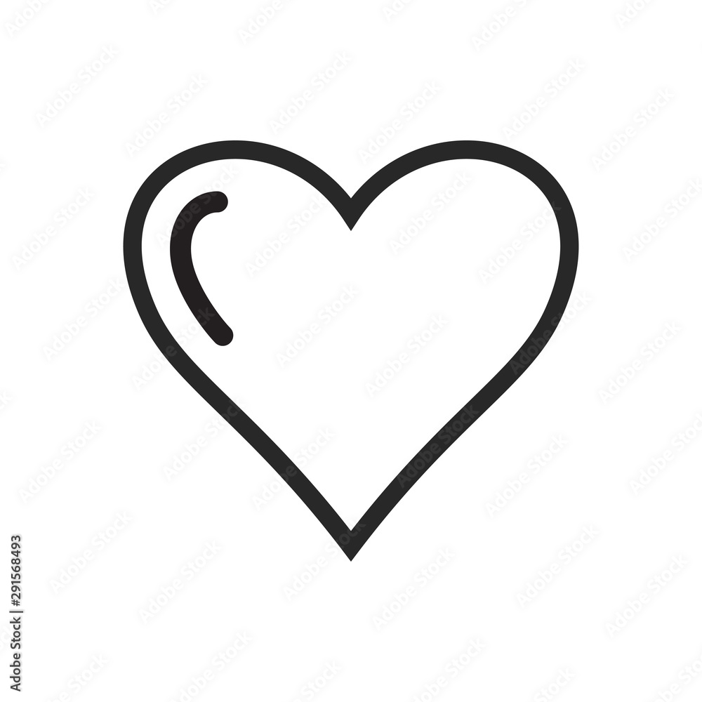 Heart Love Icon Vector Illustration Heart Love Icon Vector Illustration