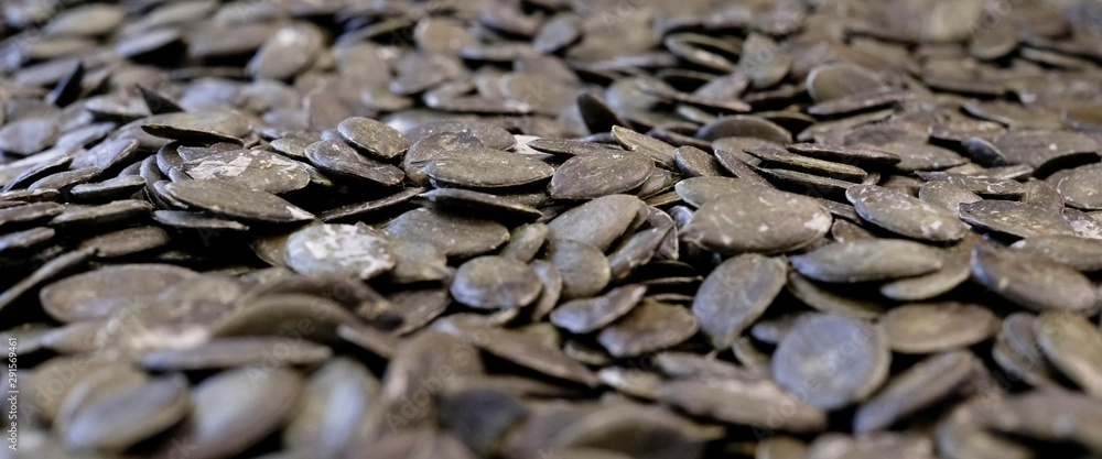 Close-up of pumpkin seeds Close-up of pumpkin seeds