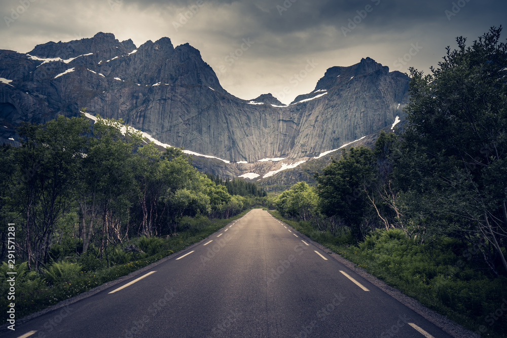 Naklejka premium Beautiful landscape in Lofoten Islands, Norway&nbsp;