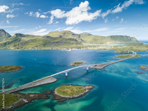 Beautiful landscape in Lofoten Islands, Norway 