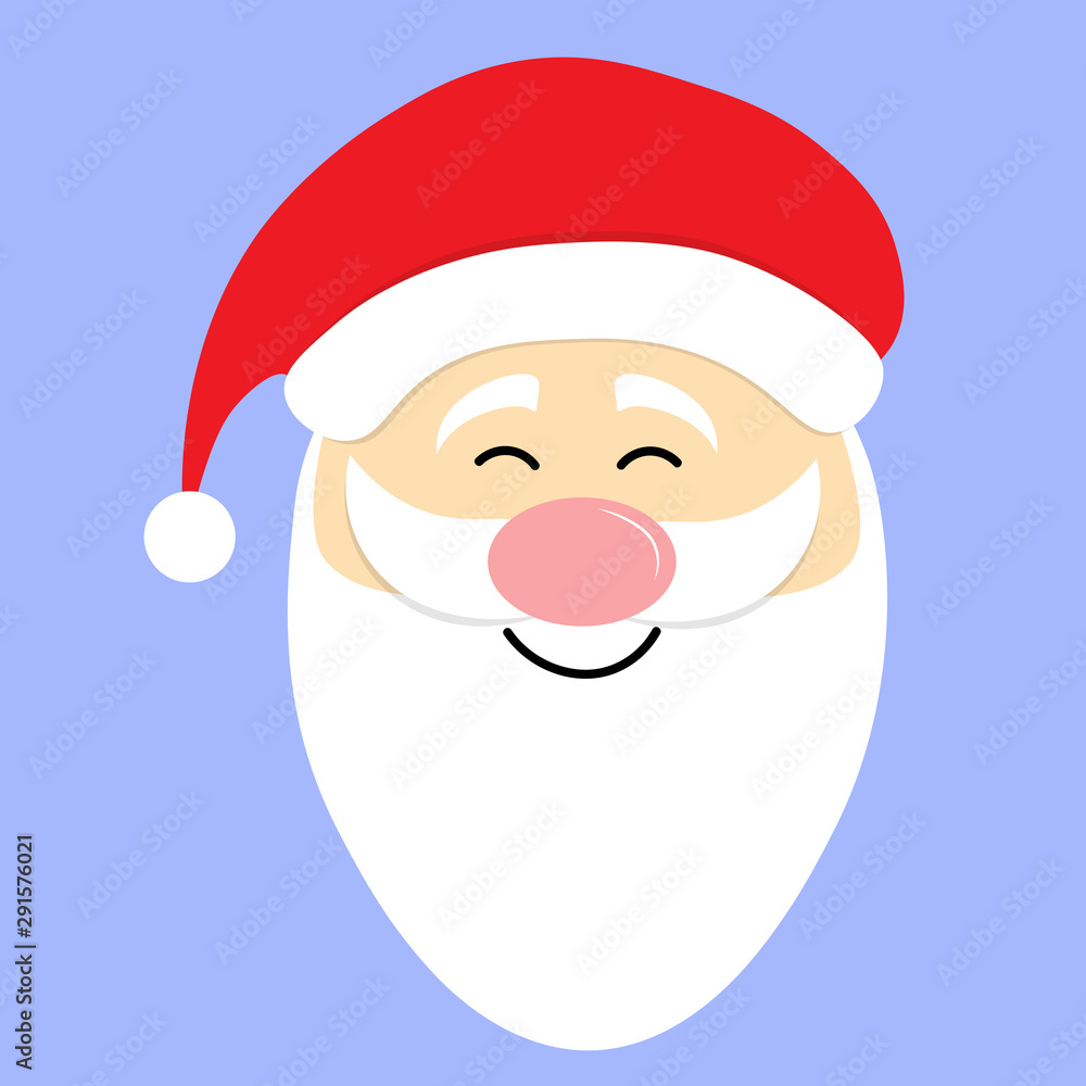 Santa Claus face close up Santa Claus face close up