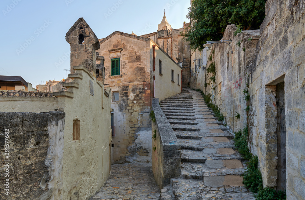 walking on streets of Matera
