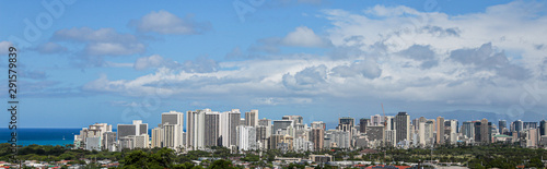 panoramic view of Hawaii Honolulu skyline